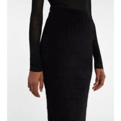 Fendi FF Stretch-velvet Jacquard Midi Skirt -Fendi Shop unnamed file 647