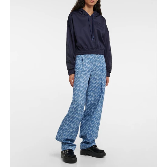 Fendi Logo Cropped Hoodie 1 Fendi Logo Cropped Hoodie