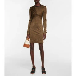 Fendi FF Vertigo Jacquard Minidress