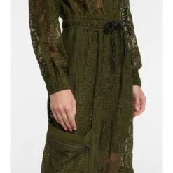 Fendi Logo Lace And Mesh Cargo Jumpsuit -Fendi Shop unnamed file 661