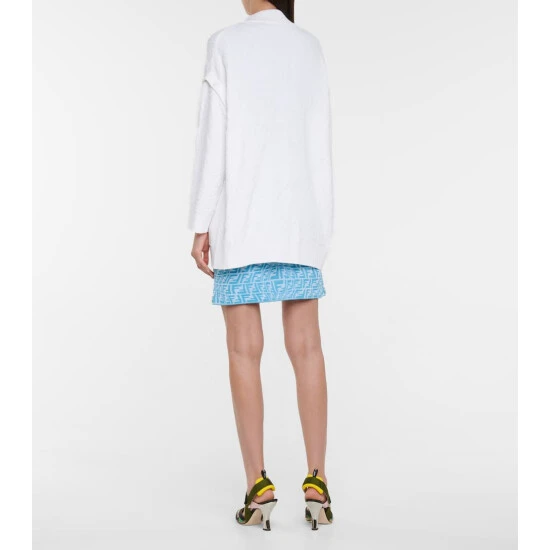 Fendi FF Vertigo Cotton-blend Cardigan 2 Fendi FF Vertigo Cotton-blend Cardigan - Image 2