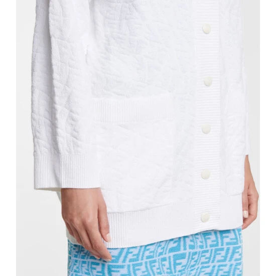 Fendi FF Vertigo Cotton-blend Cardigan 5 Fendi FF Vertigo Cotton-blend Cardigan - Image 5