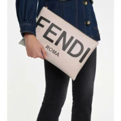 Fendi Large Leather Pouch