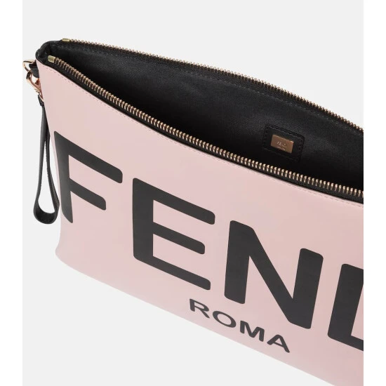 Fendi Large Leather Pouch 2 Fendi Large Leather Pouch - Image 2