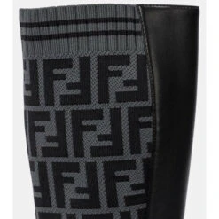Fendi FF Knee-high Leather Boots 9 Fendi FF Knee-high Leather Boots -Fendi Shop unnamed file 712