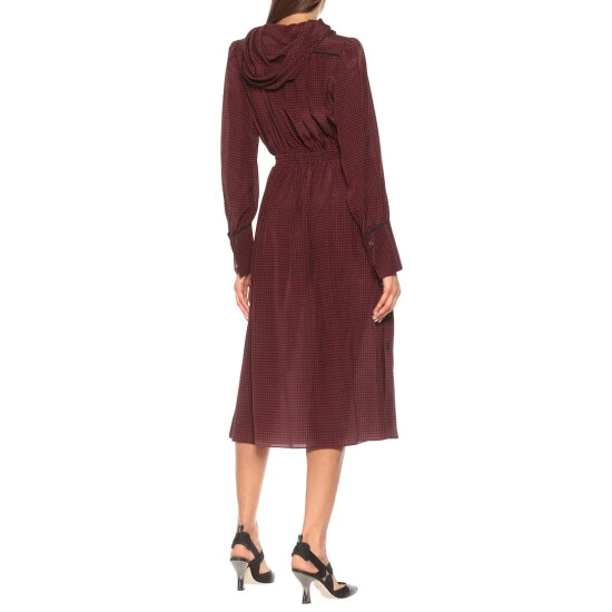 Fendi Checked Silk Maxi Dress 2 Fendi Checked Silk Maxi Dress - Image 2