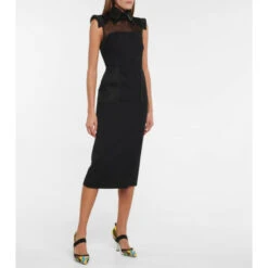 Fendi Wool Shirt Midi Dress