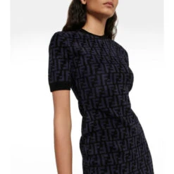 Fendi FF Jacquard Midi Dress -Fendi Shop unnamed file 757