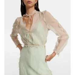 Fendi Ruffle-trimmed Silk Chiffon Midi Dress -Fendi Shop unnamed file 765