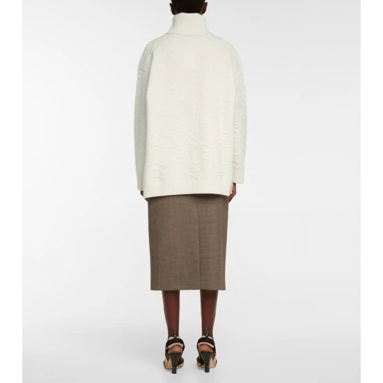 Fendi Logo Turtleneck Sweater 2 Fendi Logo Turtleneck Sweater - Image 2
