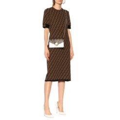 Fendi Stretch-knit Midi Dress