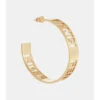 Fendi Logo Hoop Earrings