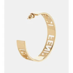 Fendi Logo Hoop Earrings -Fendi Shop unnamed file 829