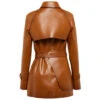 Fendi Belted Leather Trench Coat