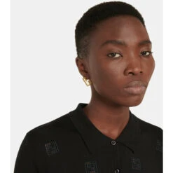 Fendi Crystal-embellished Stud Earring