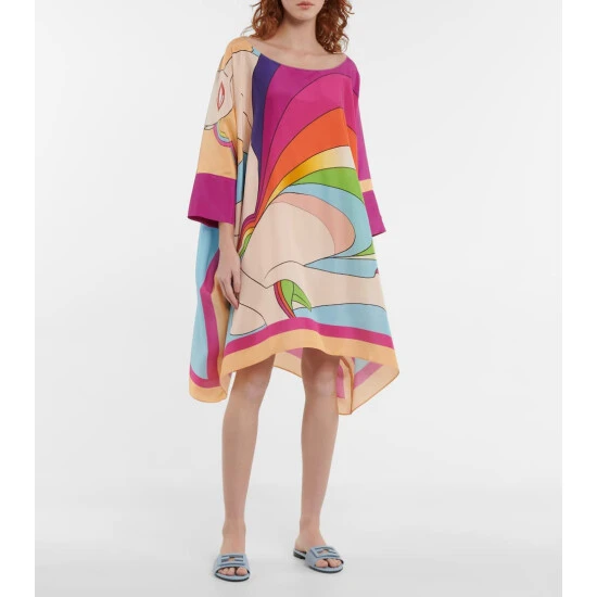 Fendi Printed Silk Kaftan 1 Fendi Printed Silk Kaftan