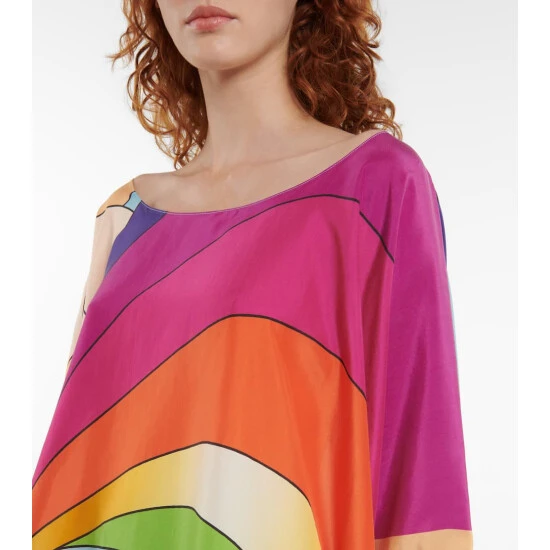 Fendi Printed Silk Kaftan 3 Fendi Printed Silk Kaftan - Image 3