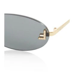 Fendi First Embellished Oval Sunglasses
