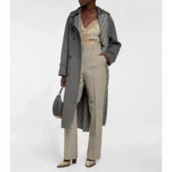 Fendi Houndstooth High-rise Straight Pants