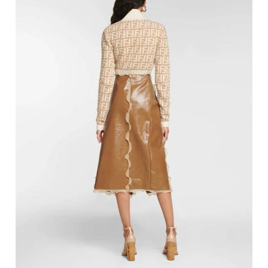 Fendi Monogram Cropped Cashmere Sweater 2 Fendi Monogram Cropped Cashmere Sweater - Image 2